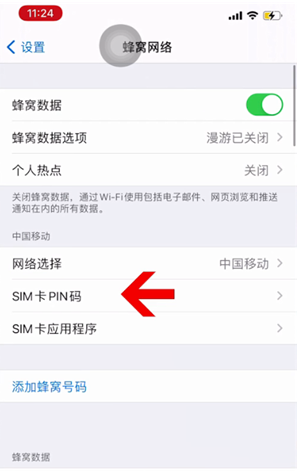 民乐苹果14维修网分享如何给iPhone14的SIM卡设置密码 