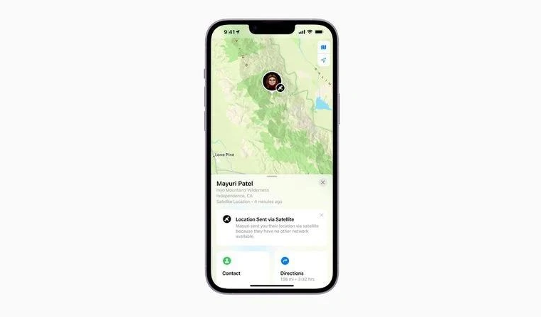民乐苹果14维修分享iPhone14系列中 FindMy功能通过卫星分享位置方法教程 