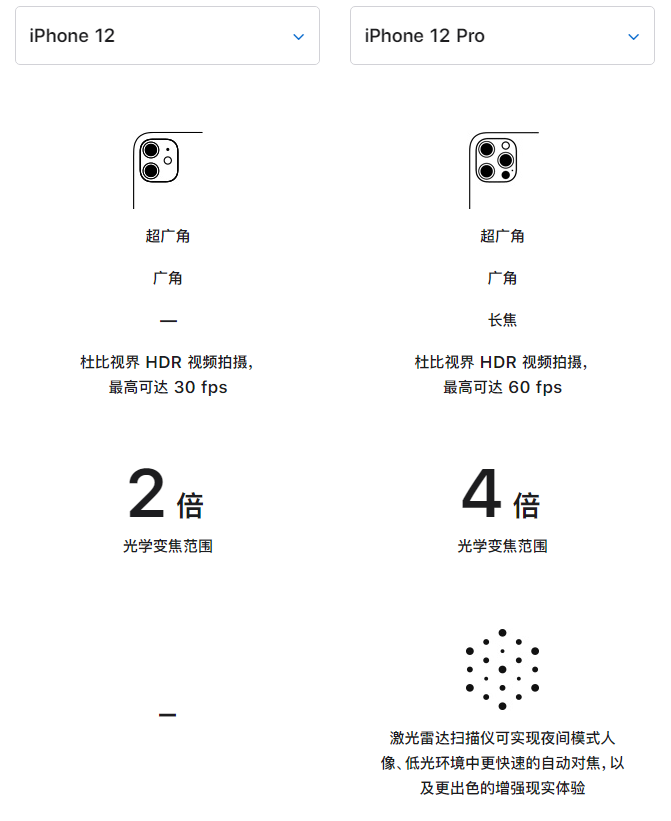 民乐苹果手机维修分享苹果 iPhone 12 与 iPhone 12 Pro 选哪款 